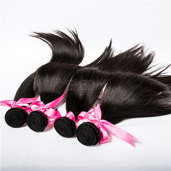 Raw Peruvian virgin hair weave silk Straight with closure hot sale YL033